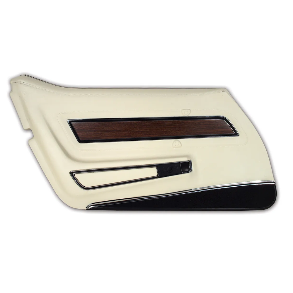 C3 1976 Corvette Door Pane W/Carpet - Deluxe - LH