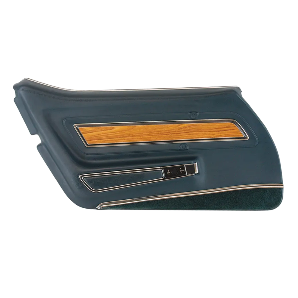 C3 1976 Corvette Door Panel - Deluxe W/Teak Insert - LH