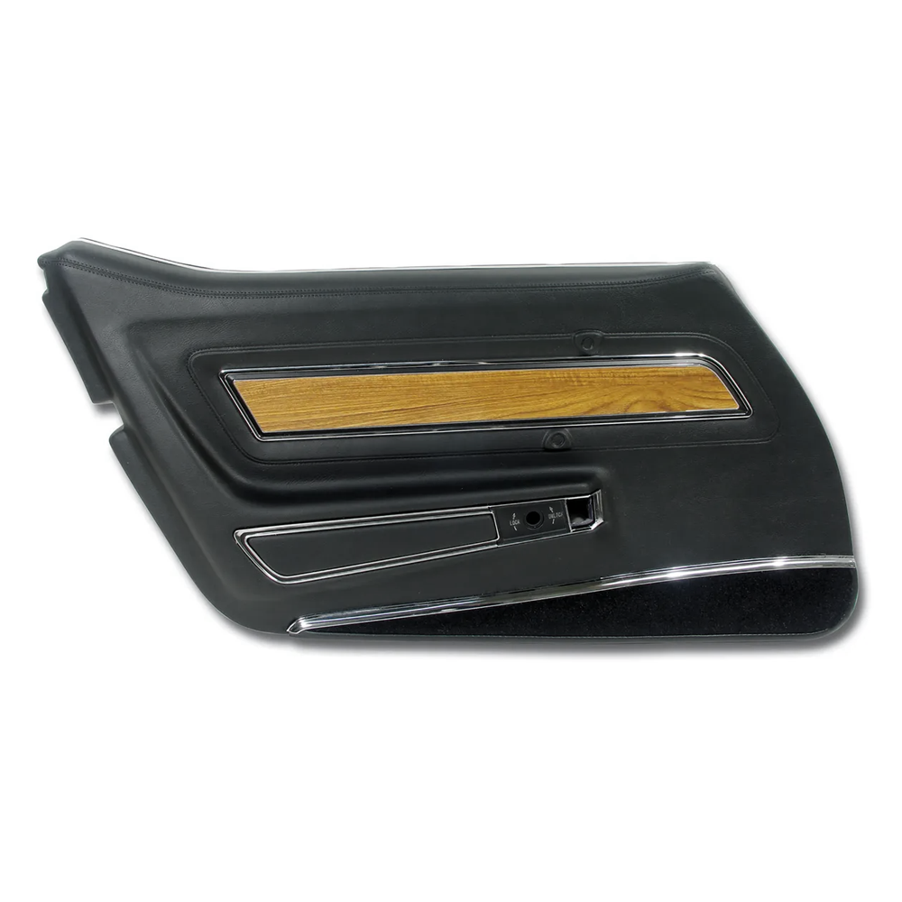 C3 1976 Corvette Door Panel - Deluxe W/Teak Insert - LH