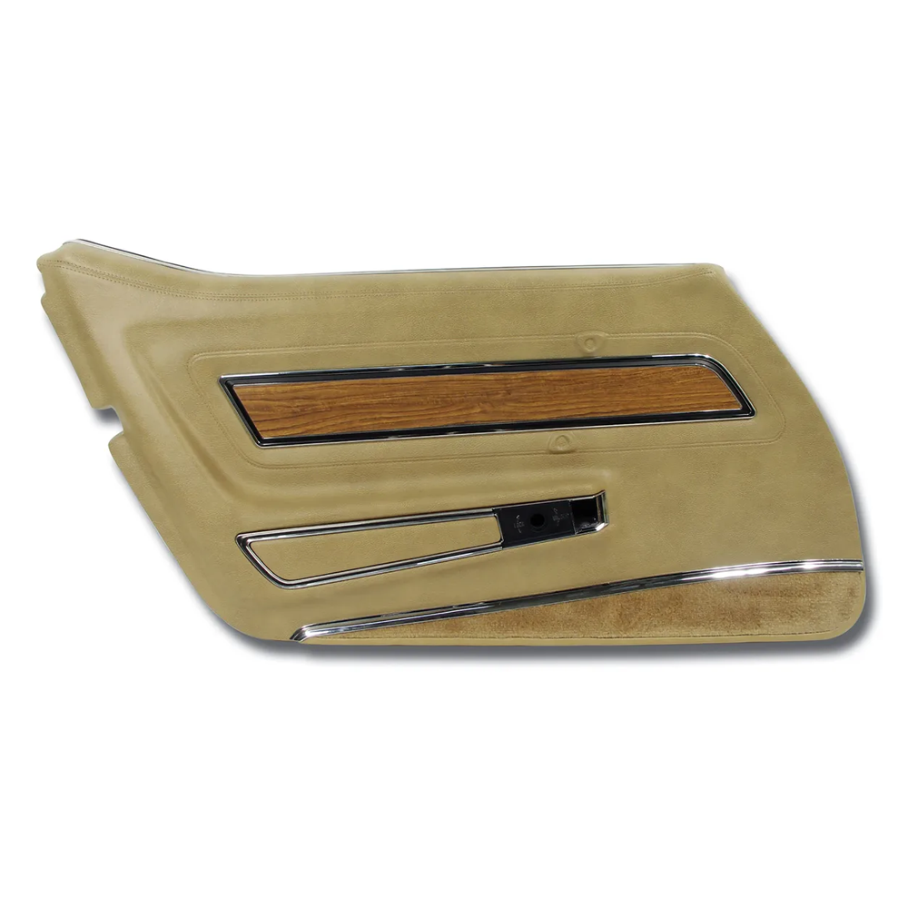 C3 1976 Corvette Door Panel - Deluxe W/Teak Insert - LH