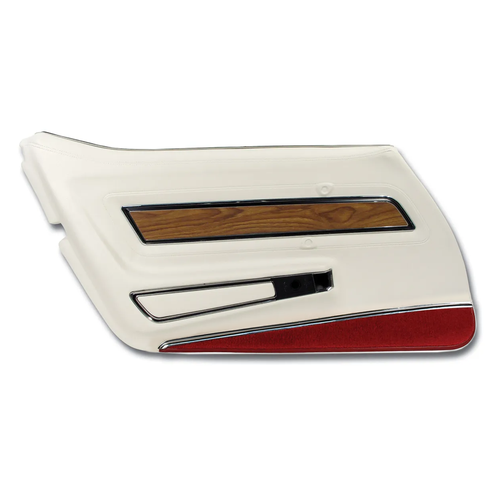 C3 1976 Corvette Door Panel - Deluxe W/Teak Insert - LH