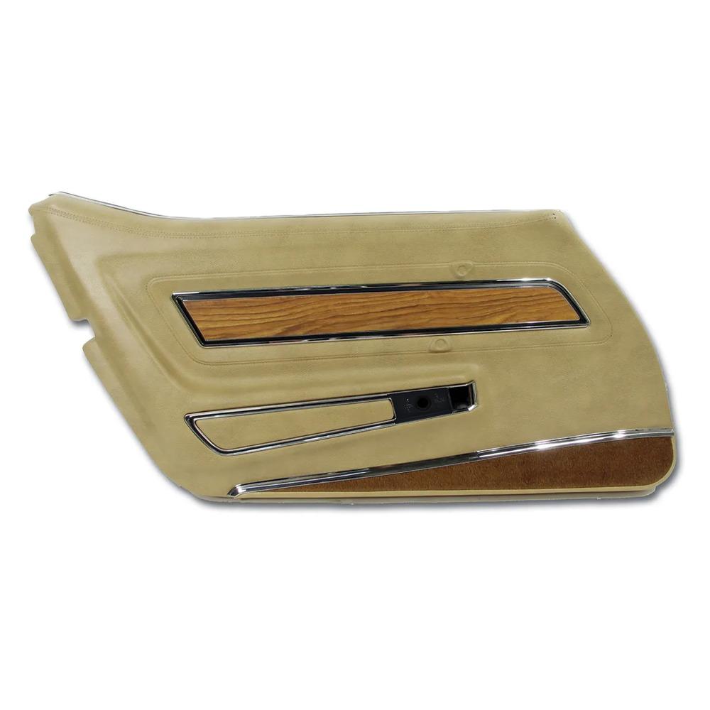 C3 1976 Corvette Door Panel - Deluxe W/Teak Insert - LH