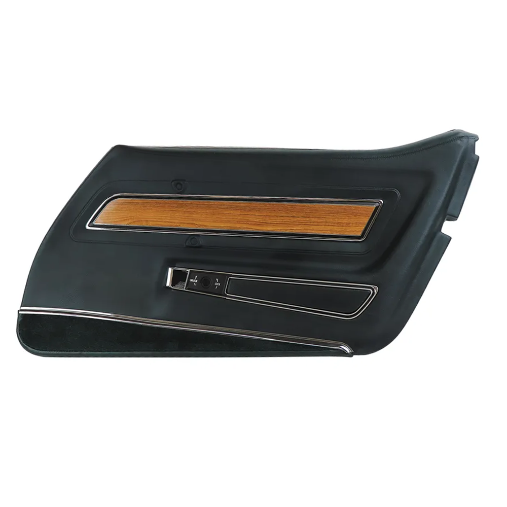 C3 1976 Corvette Door Panel - Deluxe W/Teak Insert - RH