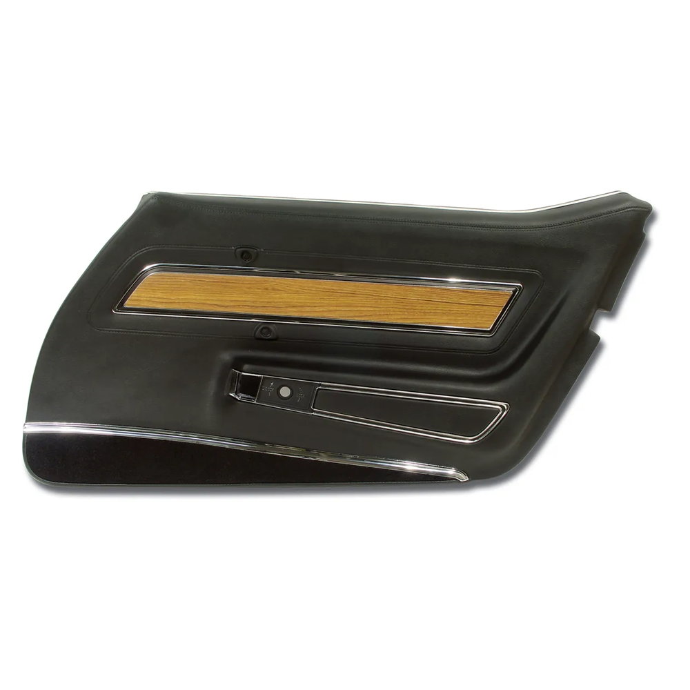 C3 1976 Corvette Door Panel - Deluxe W/Teak Insert - RH