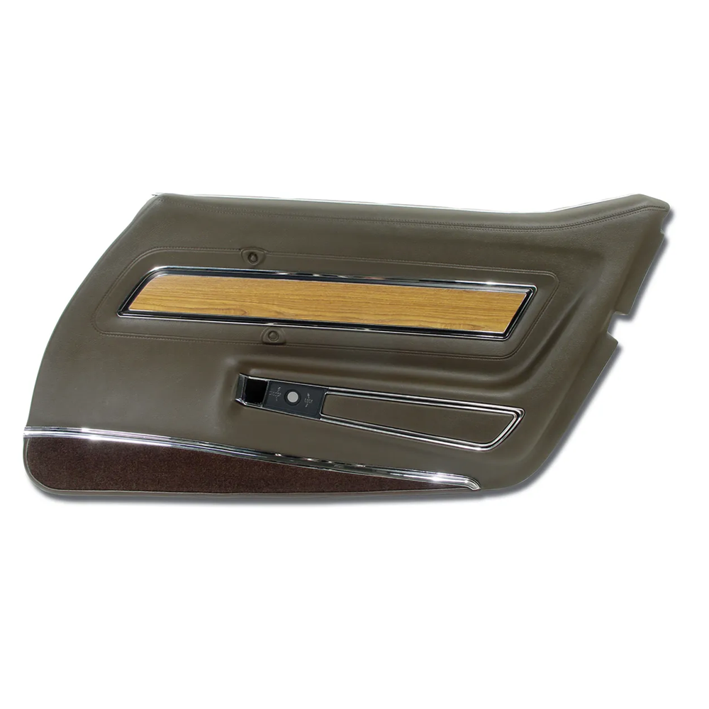 C3 1976 Corvette Door Panel - Deluxe W/Teak Insert - RH