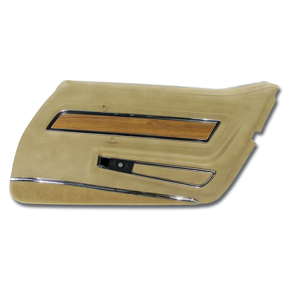 C3 1976 Corvette Door Panel - Deluxe W/Teak Insert - RH
