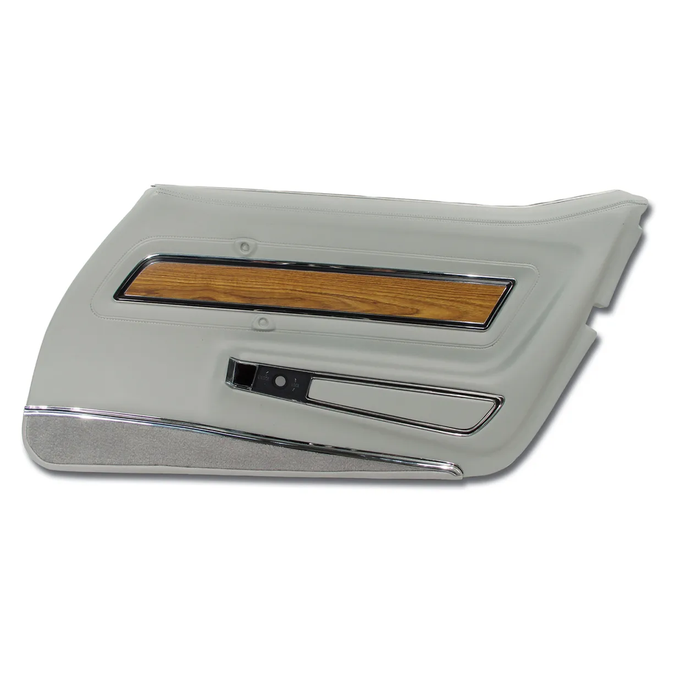 C3 1976 Corvette Door Panel - Deluxe W/Teak Insert - RH