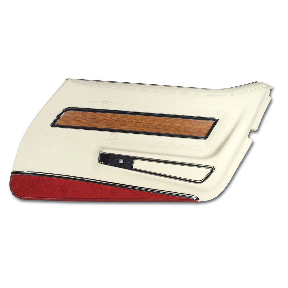C3 1976 Corvette Door Panel - Deluxe W/Teak Insert - RH