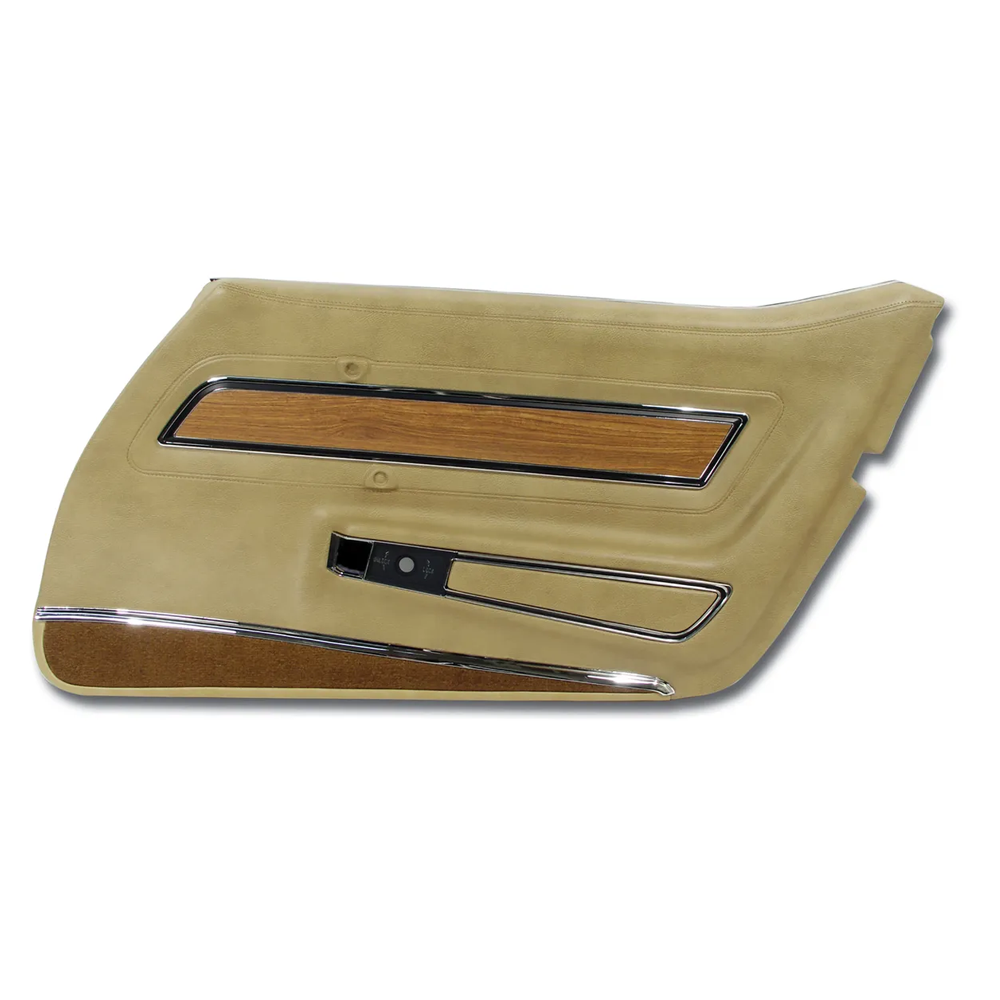 C3 1976 Corvette Door Panel - Deluxe W/Teak Insert - RH