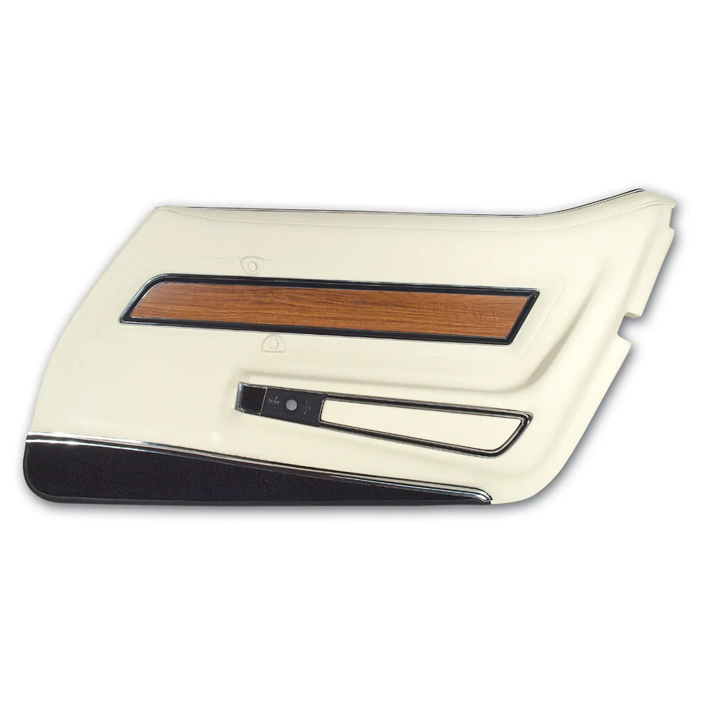C3 1976 Corvette Door Panel - Deluxe W/Teak Insert - RH