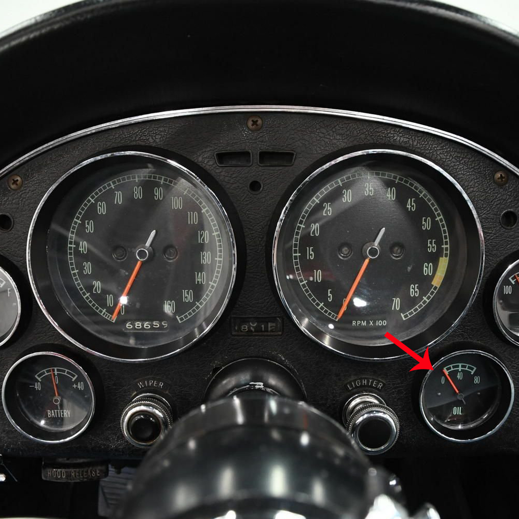 C2 1965-1967 Corvette Oil Gauge 80#