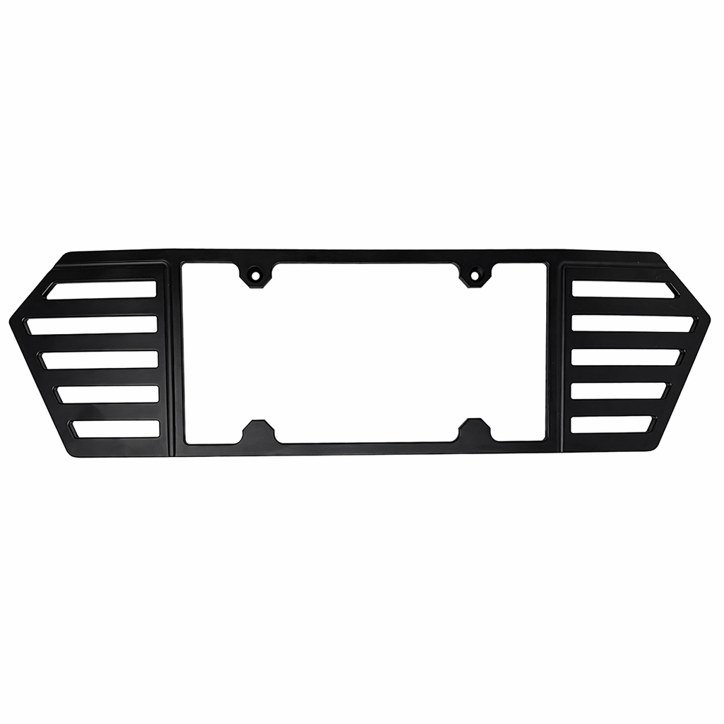 Corvette License Plate Frame - Billet Aluminum : Satin Black : C8 2020-2026