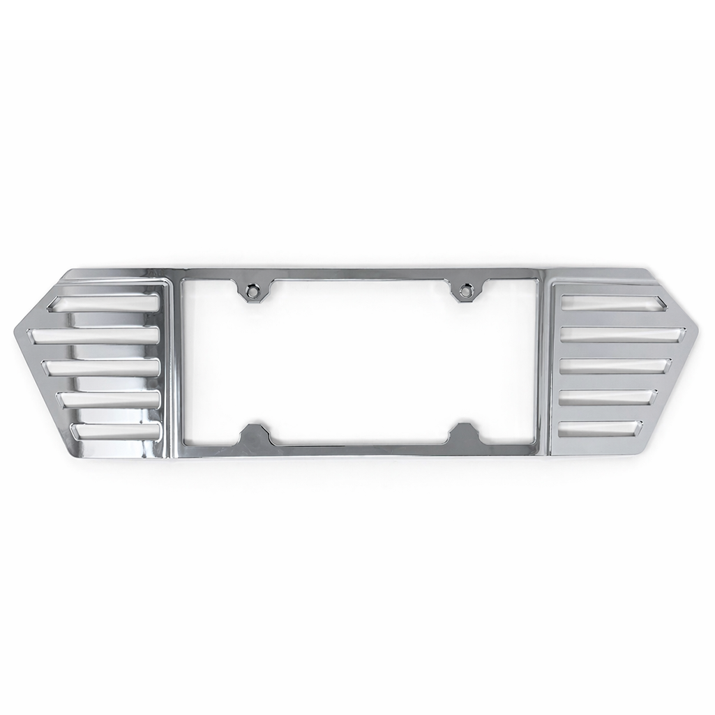 Corvette License Plate Frame - Billet Aluminum : Chrome : C8 2020-2026