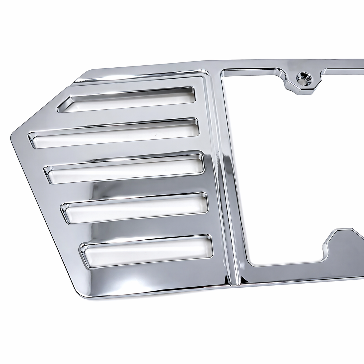 Corvette License Plate Frame - Billet Aluminum : Chrome : C8 2020-2026