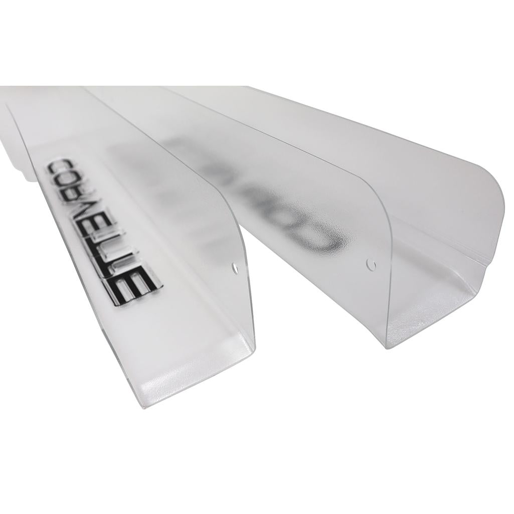 C4 1984-1987 Corvette Door Sill Guards W/Corvette Logo - Clear