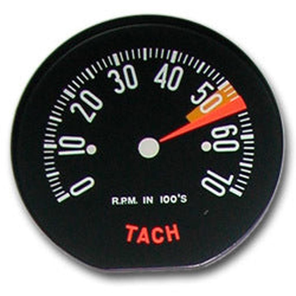 C1 1959 Corvette Tachometer Face Low RPM