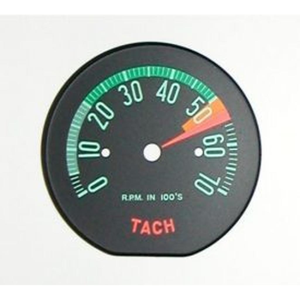 C1 1960-1961 Corvette Tachometer Face Low RPM
