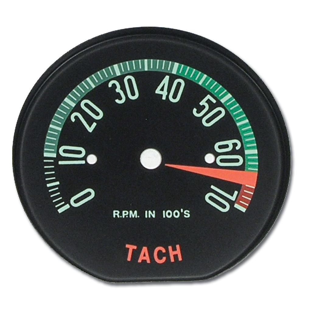 C1 1960-1961 Corvette Tachometer Face Hi RPM