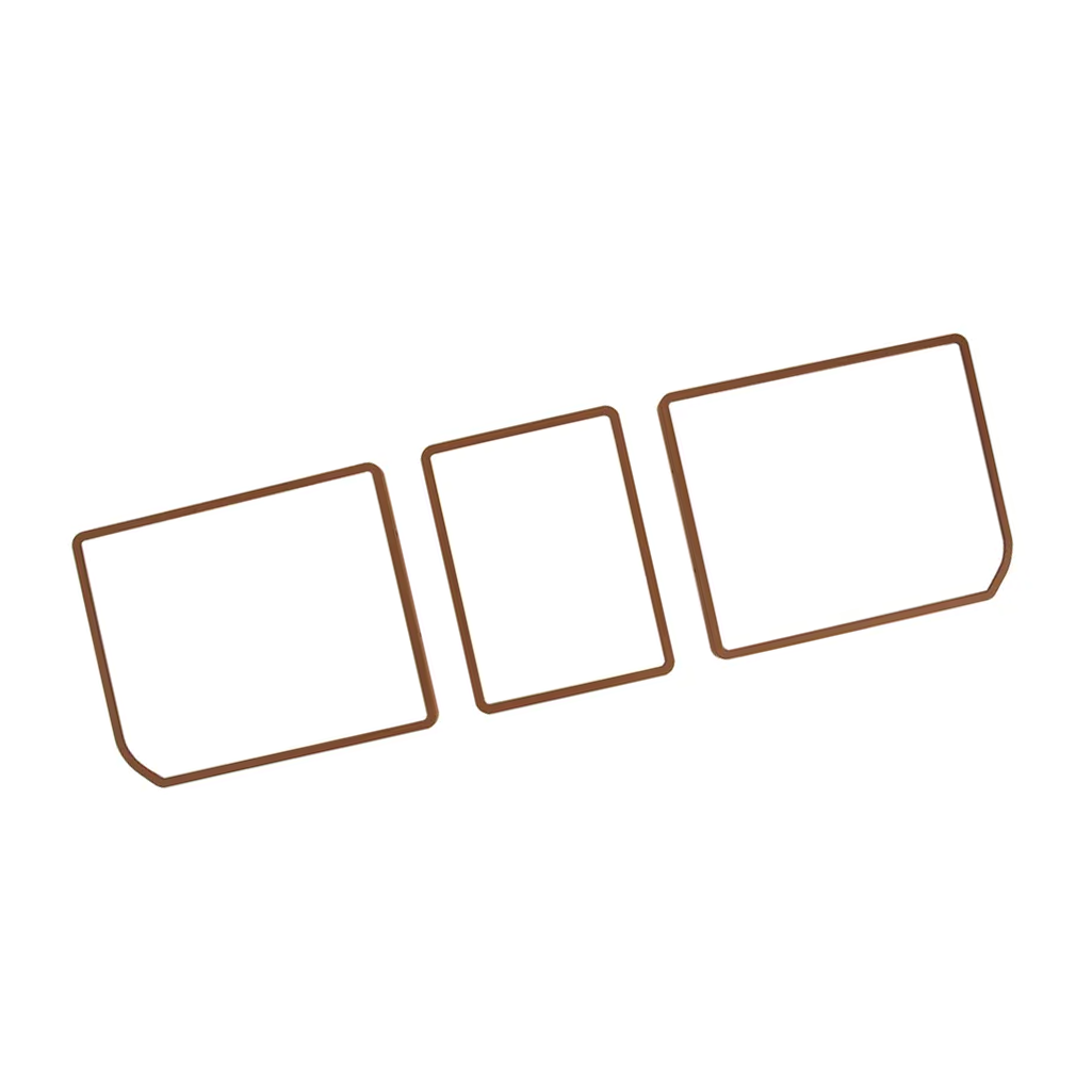 C3 1968-1979 Corvette Rear Compartment Unit Door Frames - 3-Piece