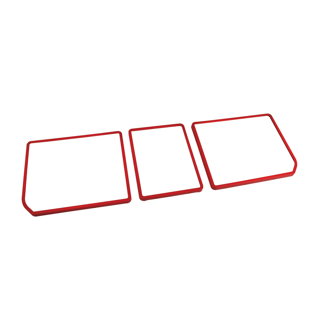 C3 1968-1979 Corvette Rear Compartment Unit Door Frames - 3-Piece