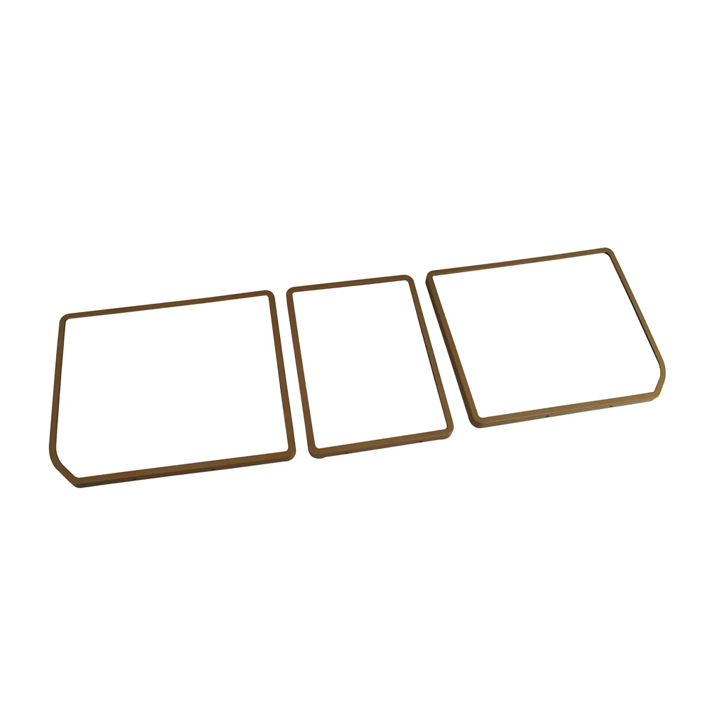 C3 1968-1979 Corvette Rear Compartment Unit Door Frames - 3-Piece