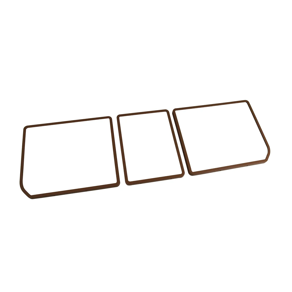 C3 1968-1979 Corvette Rear Compartment Unit Door Frames - 3-Piece