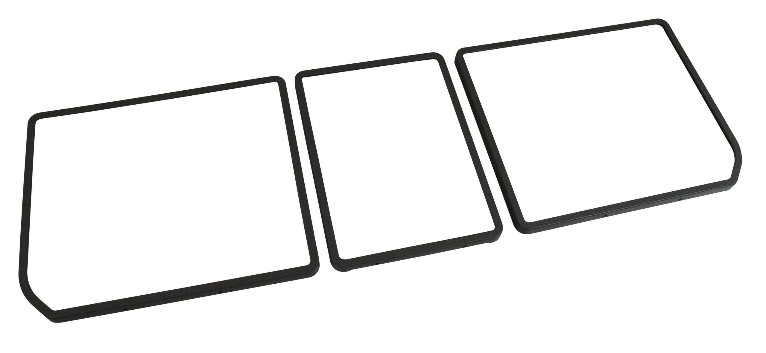 C3 1976 Corvette Rear Compartment Unit Door Frames - 3Pc