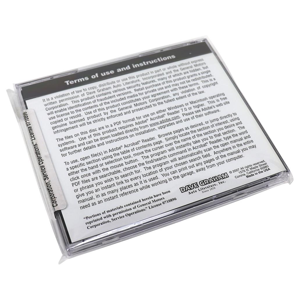 C1 1958-1962 Corvette Assembly Manual CD - Corvette