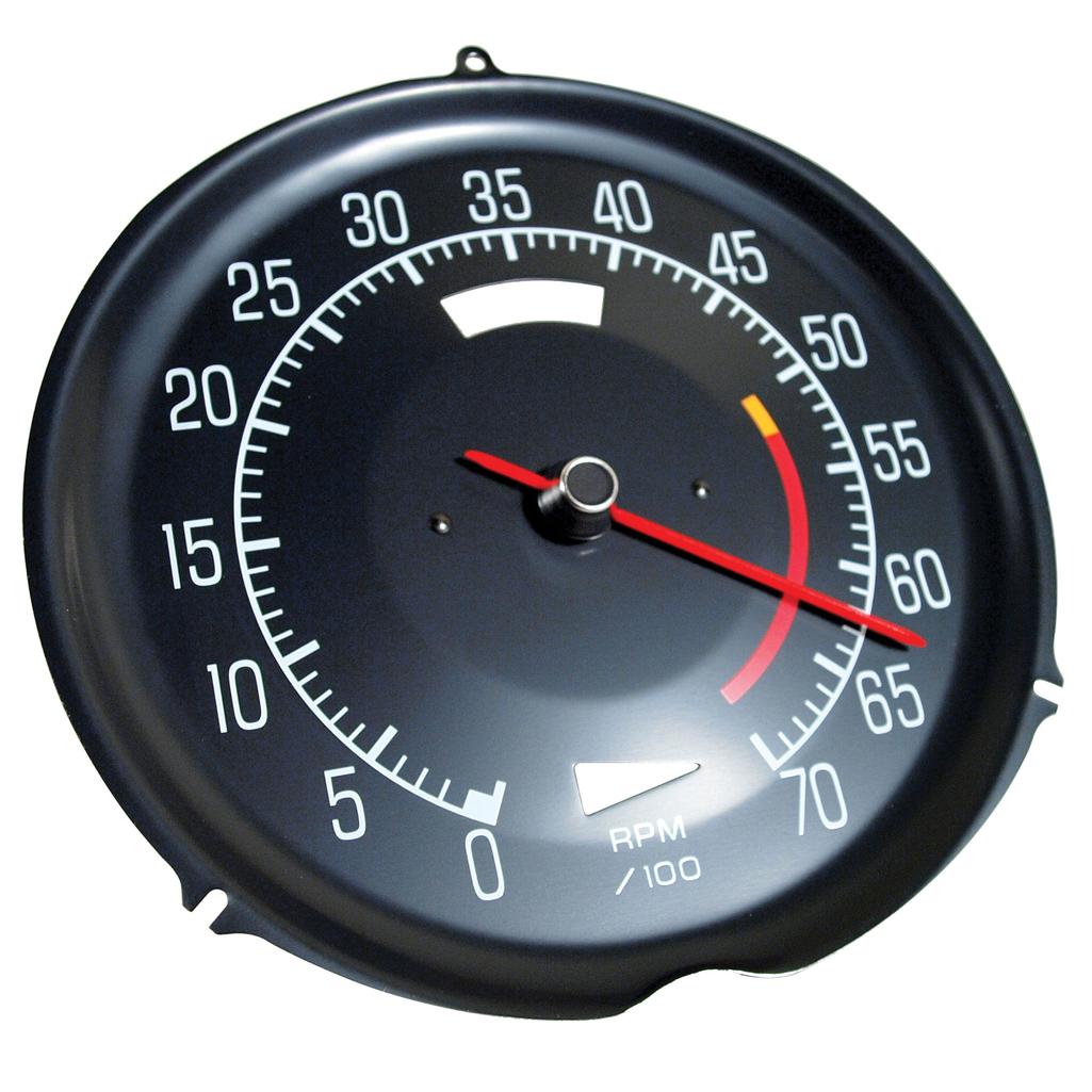 C3 1975-1977 Corvette Tachometer, L48 5300 Red Line