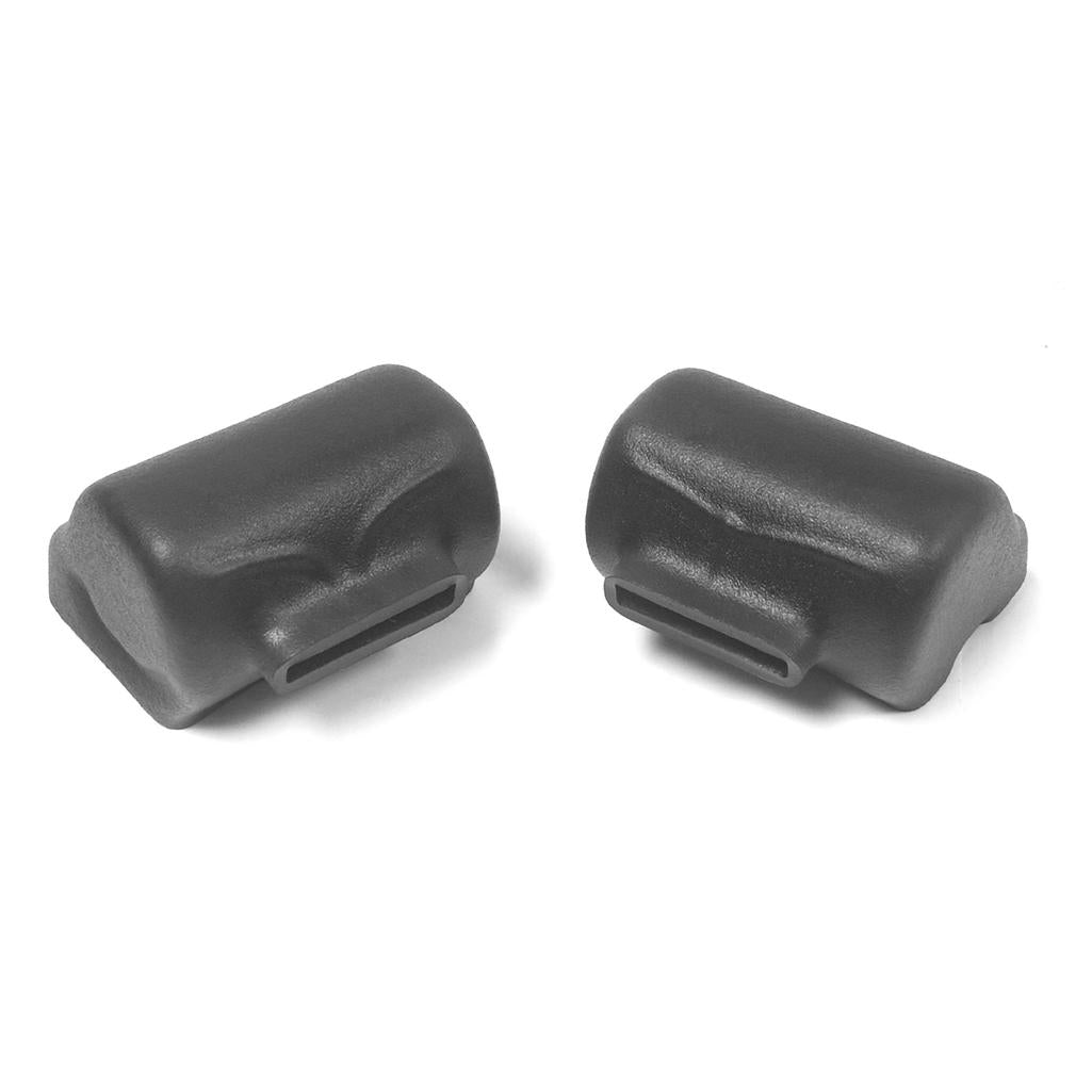 C3 1969 Corvette Seat Belt Shoulder Harness Retractor Covers - Black