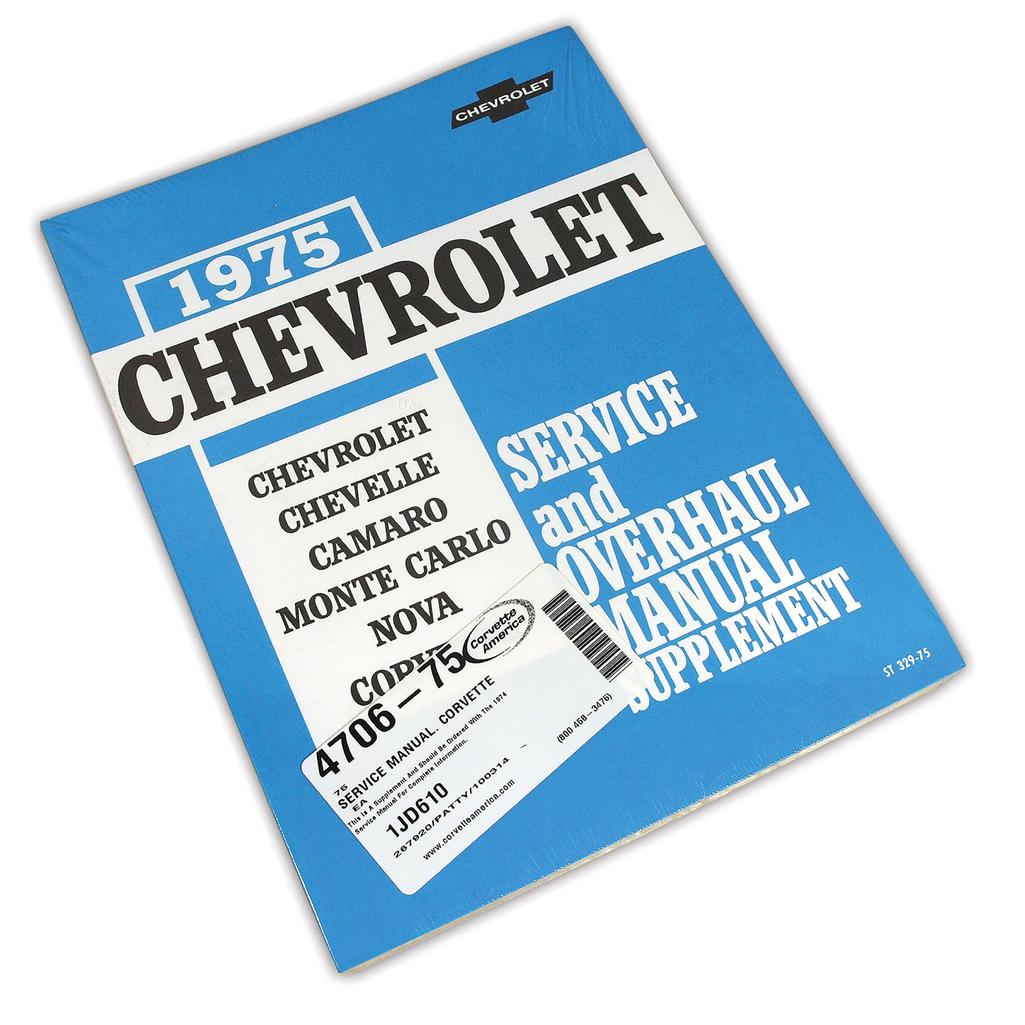 C3 1975 Corvette Service Manual, Corvette