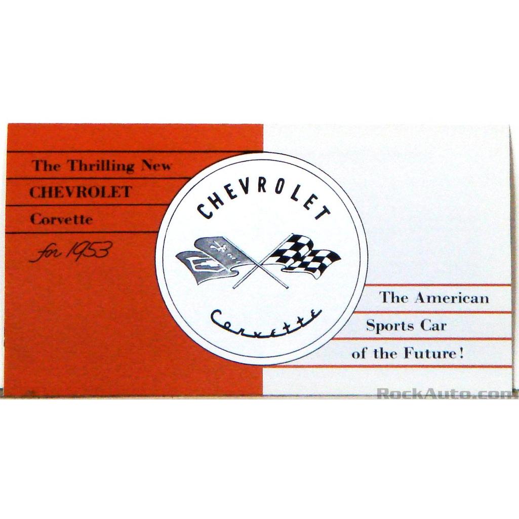 C1 1953-1955 Corvette Owners Manual, Corvette