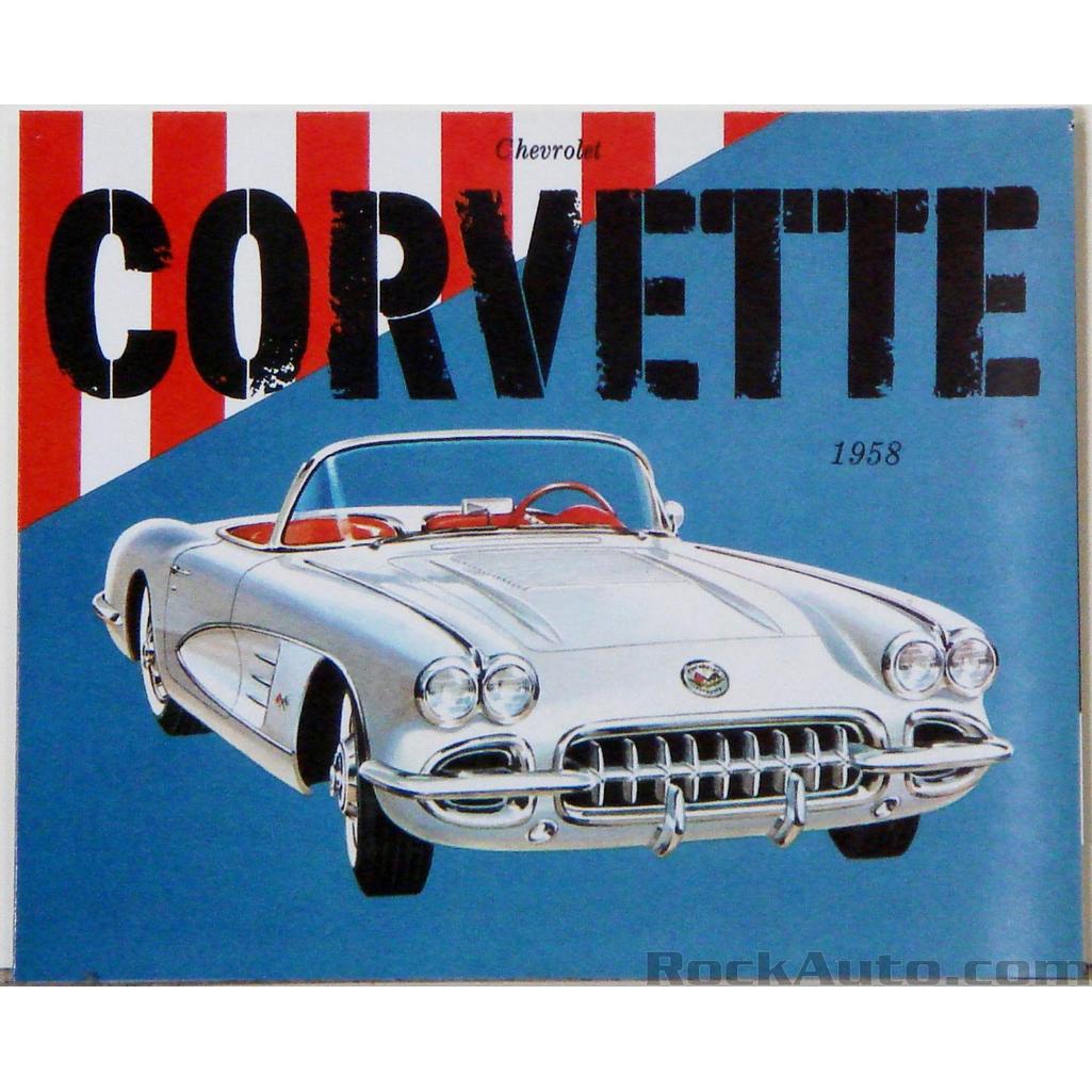 C1 1958 Corvette Owners Manual, Corvette