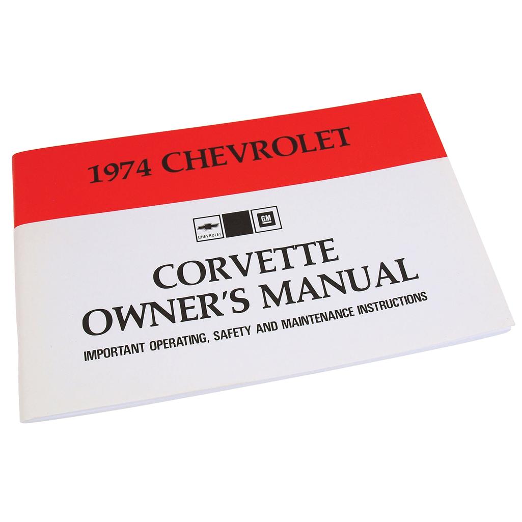 C3 1974 Corvette Owners Manual, Corvette