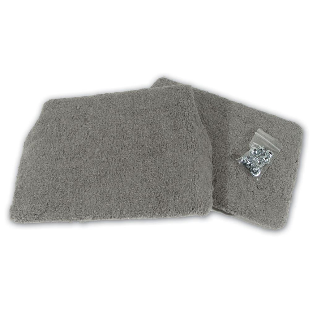C4 1994-1996 Corvette Front Speaker Cover Carpet Assembly - Gray Tru-Vet