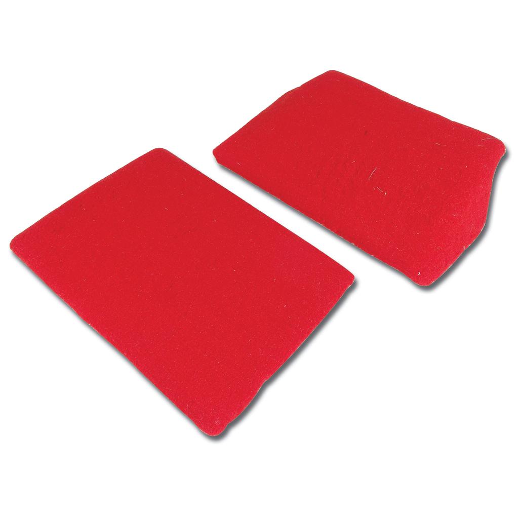 C4 1994-1996 Corvette Front Speaker Cover Carpet Assembly - Torch Red Tru-Vet
