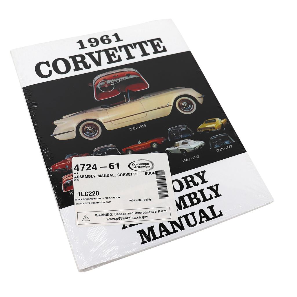 C1 1961 Corvette Assembly Manual, Corvette - Bound