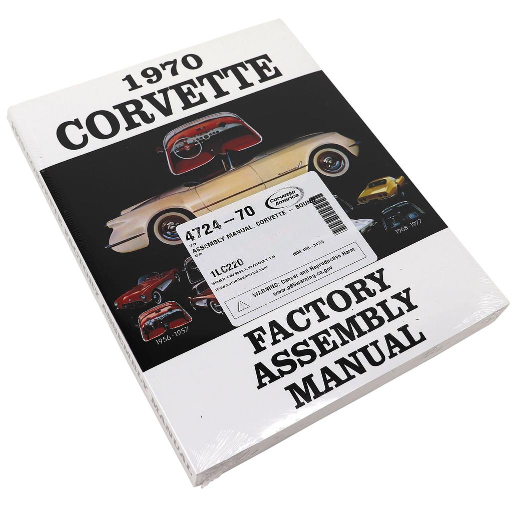 C3 1970 Corvette Assembly Manual, Corvette - Bound