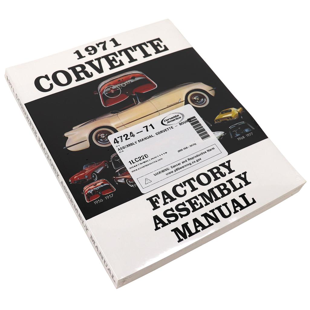 C3 1971 Corvette Assembly Manual, Corvette - Bound