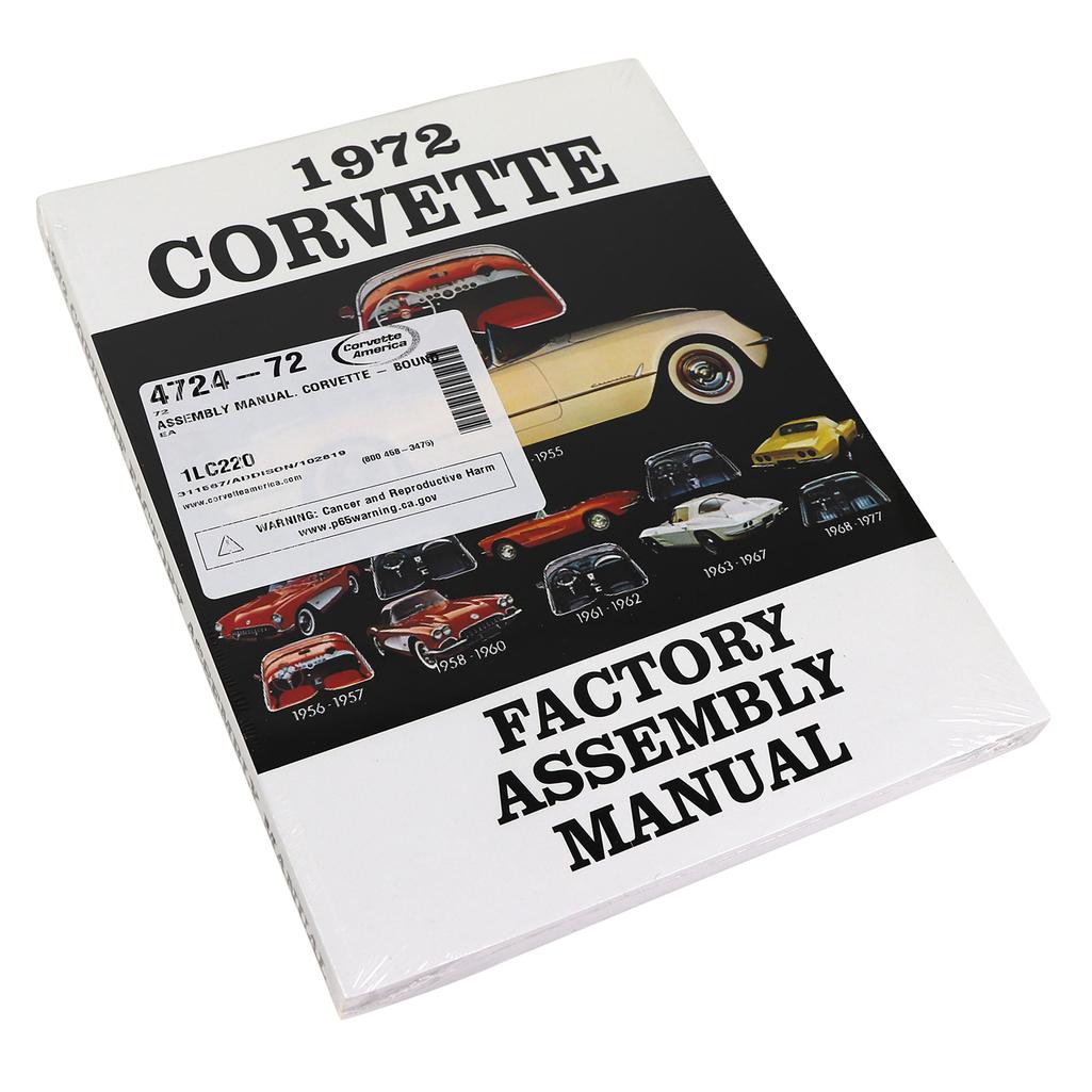 C3 1972 Corvette Assembly Manual, Corvette - Bound