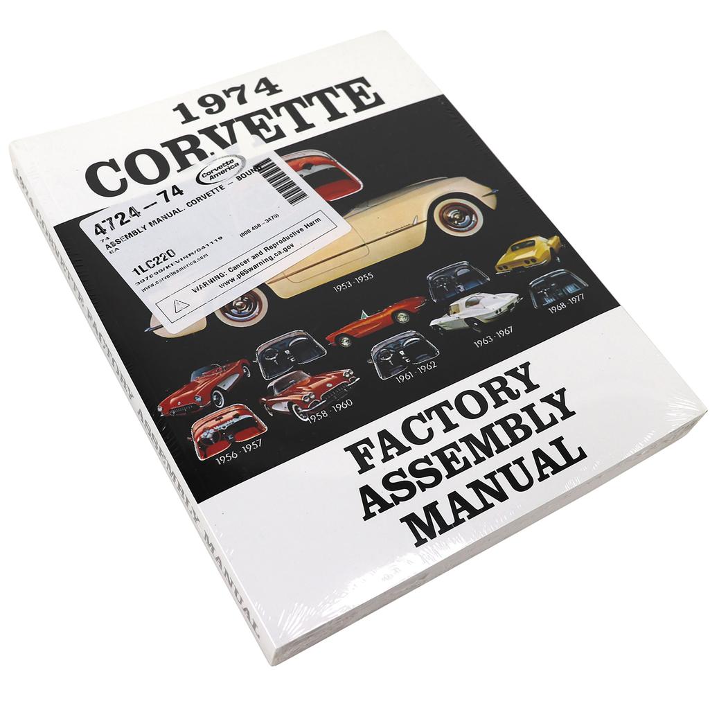 C3 1974 Corvette Assembly Manual, Corvette - Bound