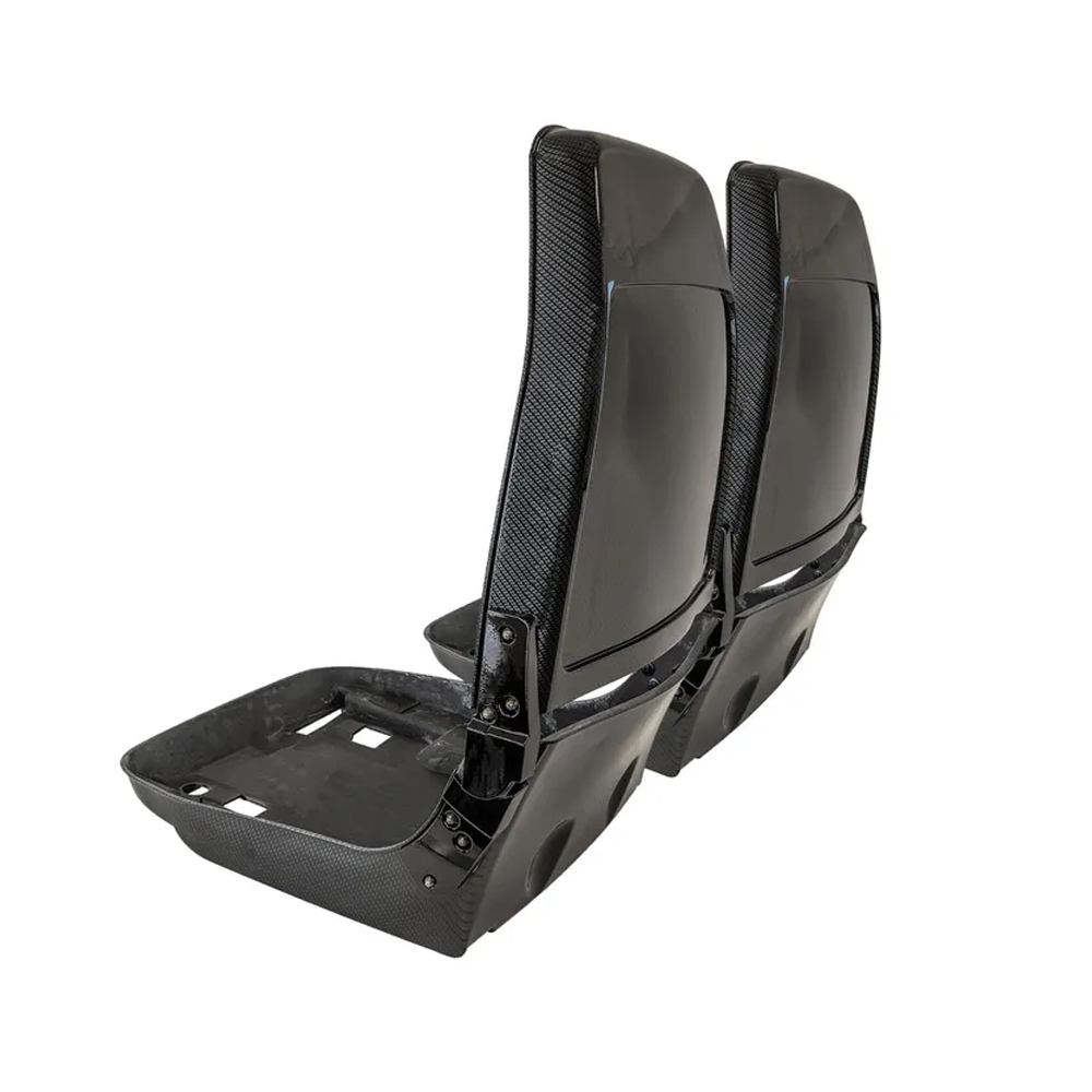 C3 1978-1982 Corvette Hydro Carbon Seat Frame & Hinge Car Set - Gloss