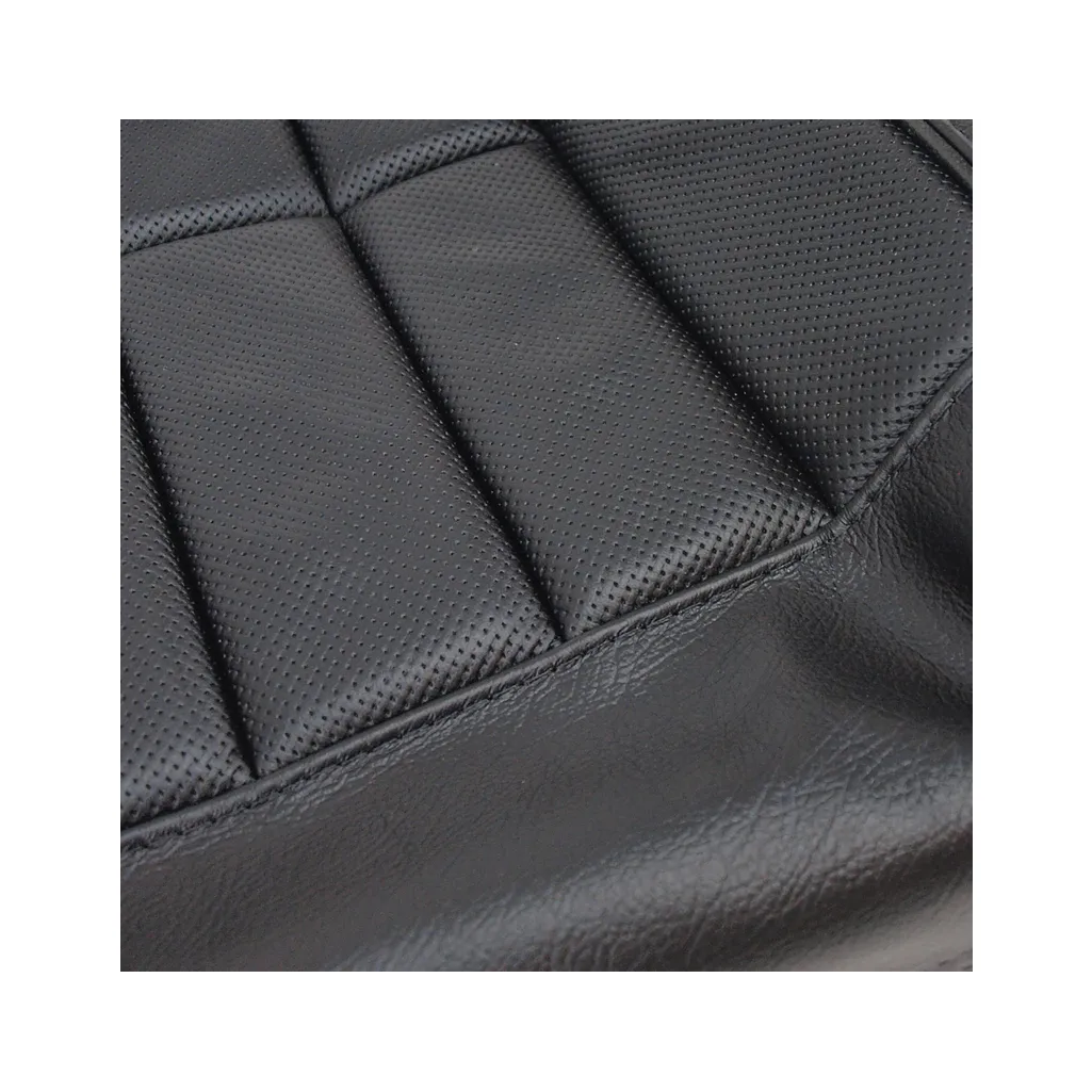 C3 1968 Corvette Driver Leather Seat Covers - Black - Pair