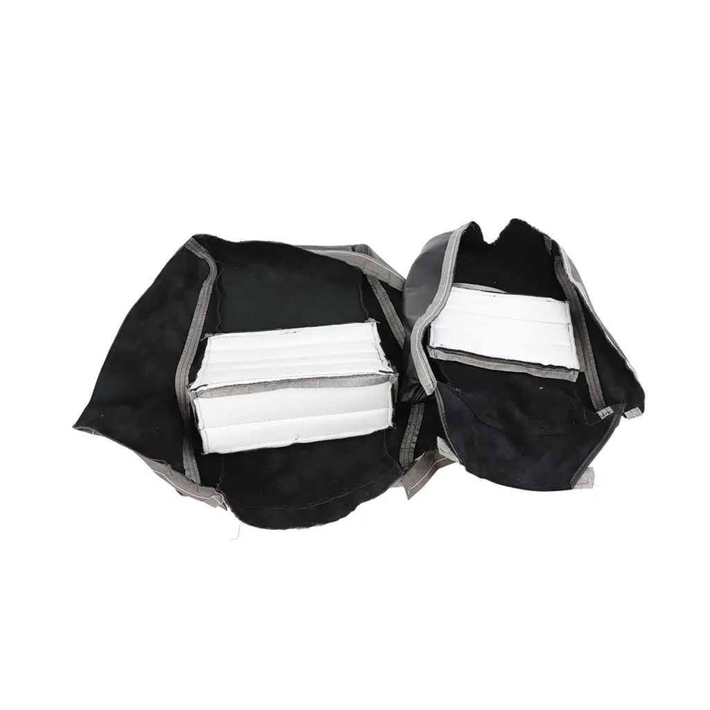 C3 1979-1982 Corvette Driver Leather Seat Covers 100% Leather Black - 4-Inch Bolster