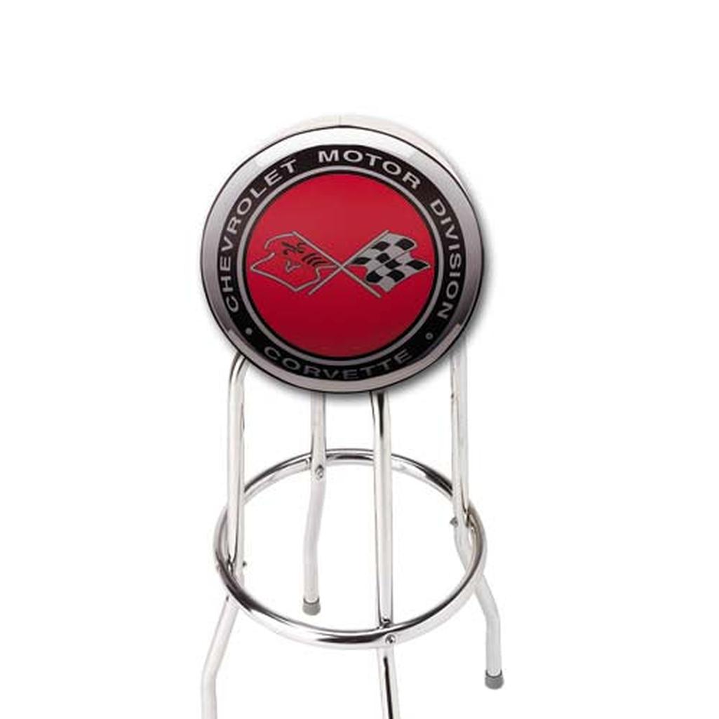 C3 1968-1982 Corvette Cross Flags Counter Stool