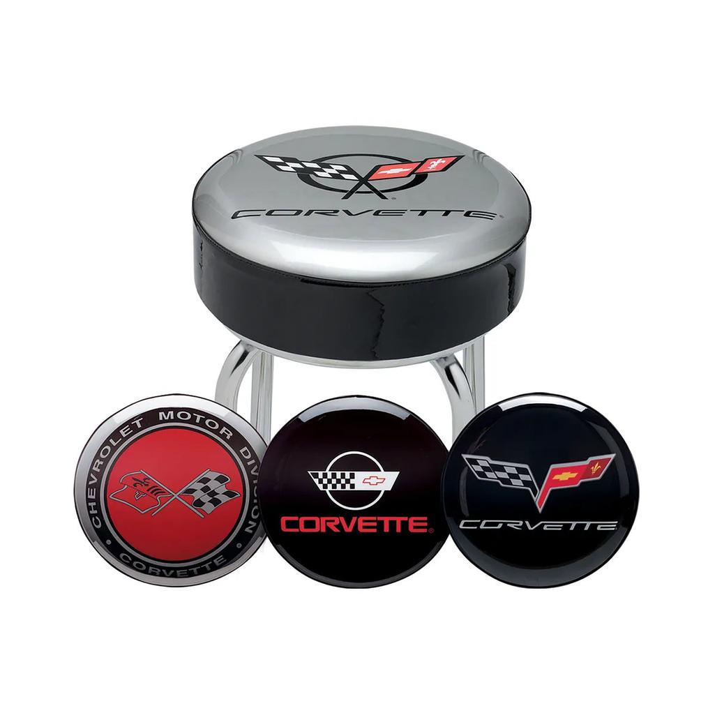 C3 1968-1982 Corvette Cross Flags Counter Stool