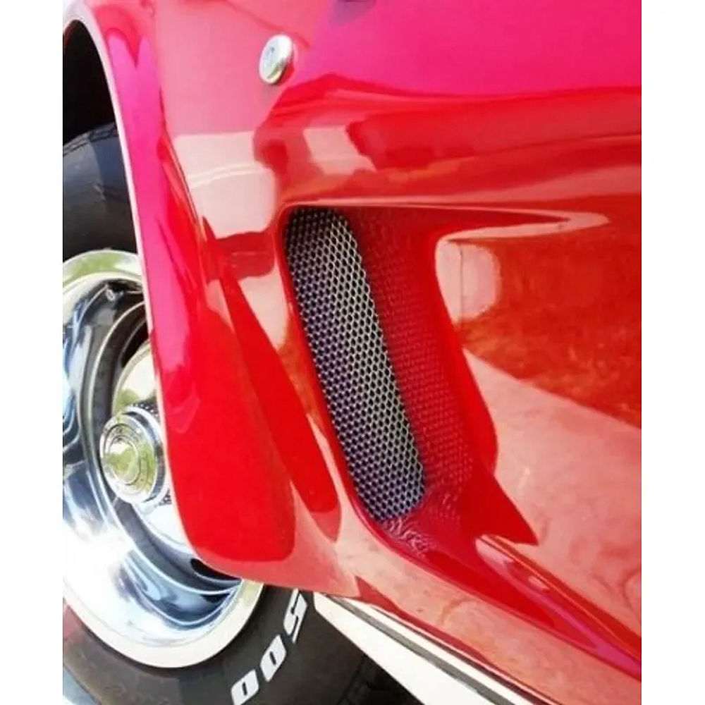 C3 1973-1979 Corvette Fender Vent/Cove Screens - Aluminum