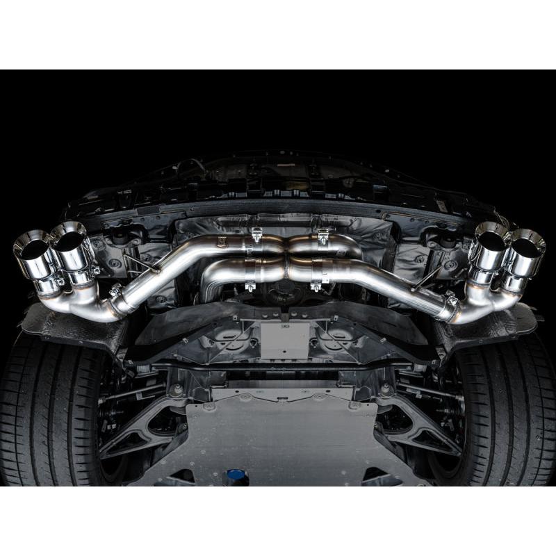 Corvette C8 AWE Tuning Track Edition Exhaust - Quad Chrome Silver Tips