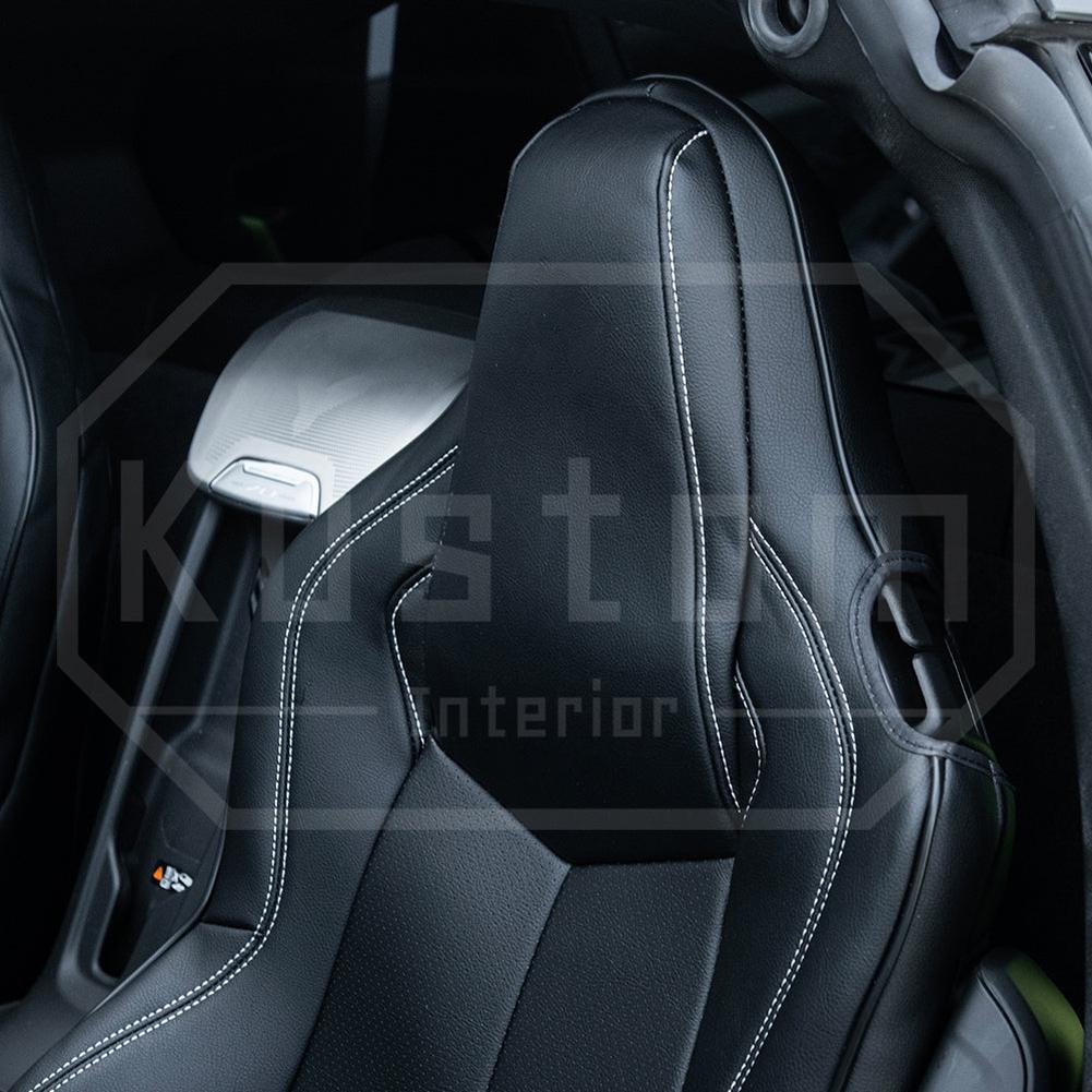 Corvette Custom Leather Seat Covers - GT1 Standard Seats : 2020-2026 C8 Stingray, Z51, Z06