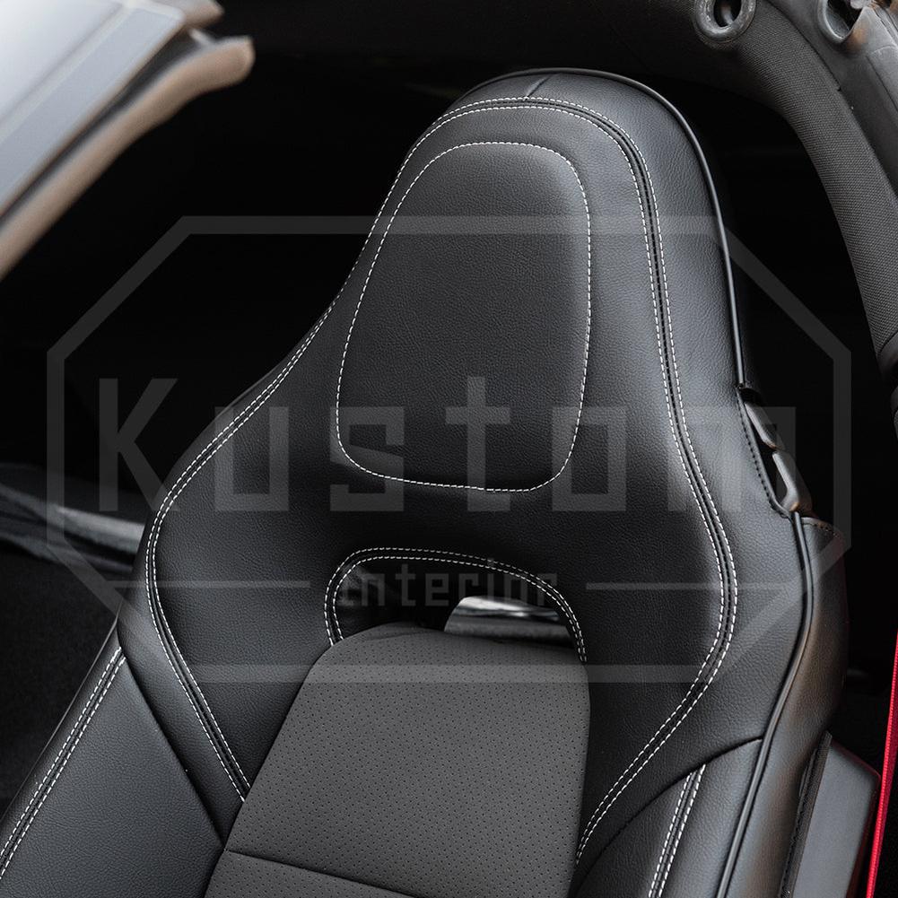 Corvette Custom Leather Seat Covers - Standard Seats : 2014-2019 C7 Stingray, Z51, Z06, Grand Sport